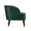 NicBex Velvet Fabric Accent Chair,Upholstered Barrel Living Room Chairs with Mid-Height Backrest,Modren Armchair,Accent Chairs for Living Room - 4 of 4