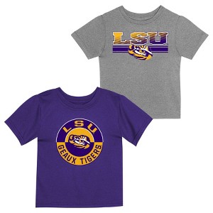 NCAA LSU Tigers Toddler Boys' 2pk T-Shirt - 1 of 3