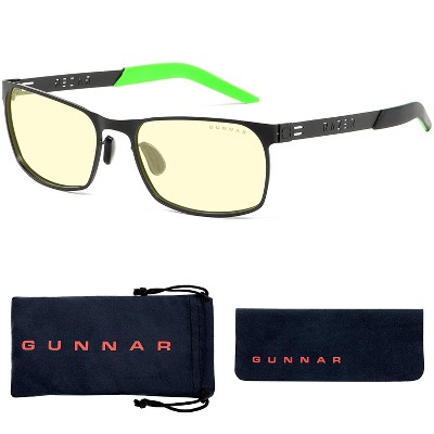 GUNNAR FPS Razer Edition Gaming and Computer Glasses for Adults, Modern Glasses, Blocks 65% Blue Light, Onyx Frame, Amber Tint
