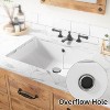 Acekool  Ceramic Bathroom Sink, Glossy White - 4 of 4