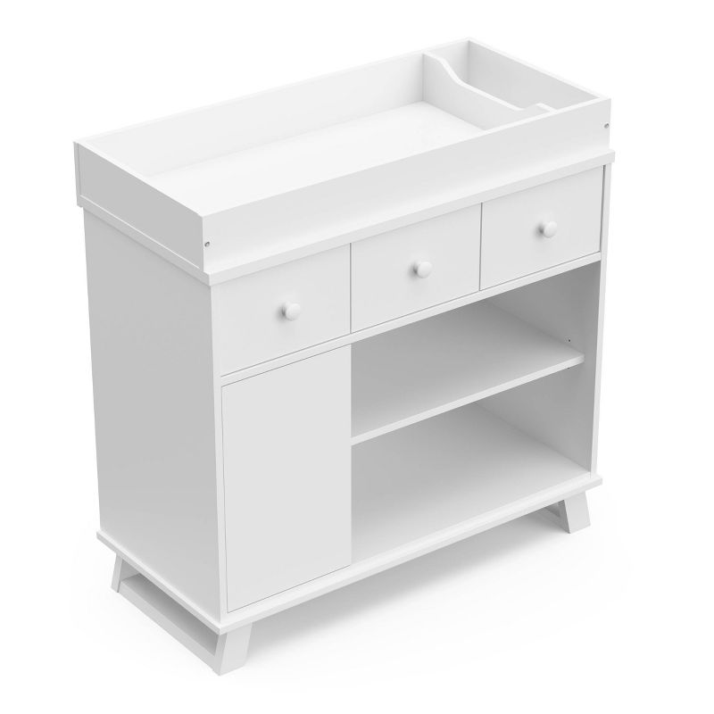 Storkcraft Modern 2 Drawer Dresser with Removable Changing Table Topper, 6 of 14
