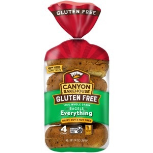 Canyon Bakehouse Gluten Free Everything Bagels - 14oz/4ct - 1 of 4