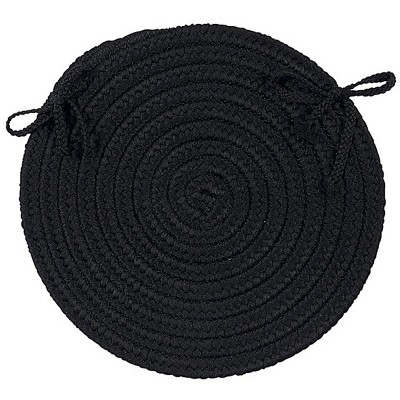 Colonial Mills Boca Raton - Black Chair Pad, 1 Pc