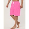 Lars Amadeus Men's Summer Solid Drawstring Elastic Waist Swim Beach Board Shorts - 2 of 4