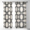 Sewzinski Modern Lines Grays Single Panel Sheer Window Curtain - Society6 - 2 of 4