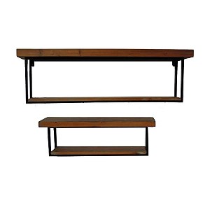 TX USA Corporation Cumberland Wooden Accent Wall Shelf - Natural - 1 of 1