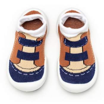 Komuello Toddler First Walk Sock Shoes - Walker Brown