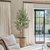 Home Office 5ft/6ft/7ft Tall Faux Olive Tree, Olive Trees Artificial w/ White Planter, Realistic Potted Silk Artificial Olive Tree w/Green Leaves - 4 of 4