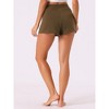 cheibear Women's Comfy Ultra-Soft Stretch Adjustable Drawstring Pajama Shorts with Pockets - 4 of 4