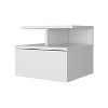 NicBex Wall-mounted Nightstand with 2-Tier Open Shelf Modern End Table with 1-Drawer for Bedroom,Living Room - 2 of 4