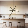 DORESshop Modern LED Chandelier with Dimmable Lights, Matte Black Finish, 3-Color Temperature Adjustable for Kitchen, Dining Room, and Living Room - 3 of 4