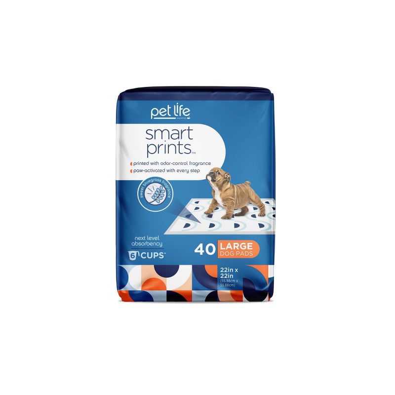 Pet Life Unlimited Puppy Smart Prints Training Dog Pads - L - 40ct, 1 of 10