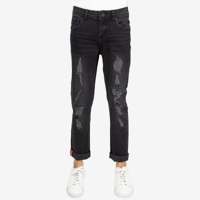 RAW X Boy's Heavy Distressed Jeans