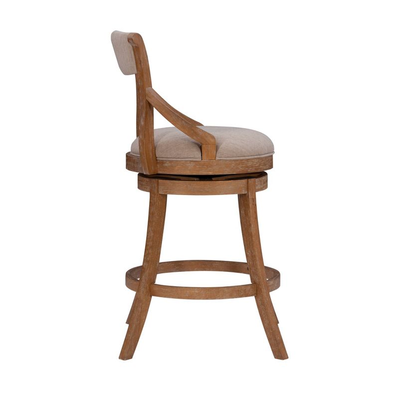 Big and Tall Gerald Swivel Seat Barstool Brown - Powell Company, 3 of 10