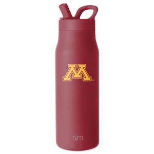NCAA Minnesota Golden Gophers Simple Modern Mesa Stainless Water Bottle - 34oz - 1 of 3