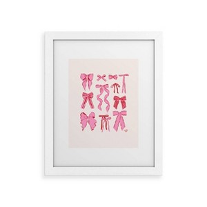 Deny Designs KrissyMast Bows in Red and Pink Art Print - 1 of 4