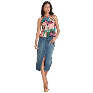 VENUS Womens Ruffle Hem Peplum Tank - 1 of 4