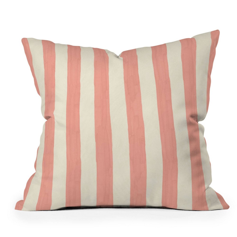 Photos - Pillow Deny Designs 18"X18" Avenie Fruit Salad Collection Stripes Square Indoor Throw 