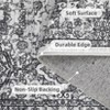 Washable Area Rug Large - Non Slip Stain Resistant Ultra Thin Foldable Distressed Vintage Floral Carpet for Living Room Nursery Home - 4 of 4