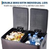 Dual Trash & Recycle Bin, 16 Gal (2×30L) Stainless Steel Kitchen Garbage Can - Odor-Resistant with Lid, Inner Bucket & Quiet Step Pedal, for Home - 4 of 4