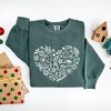 Simply Sage Market Women's  Garment Dyed Graphic Sweatshirt Christmas Heart - 3 of 4