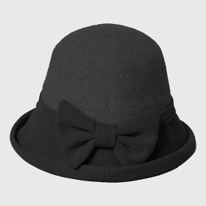 Anna-Kaci Women's Bow-Accented Cloche Hat - 1 of 4