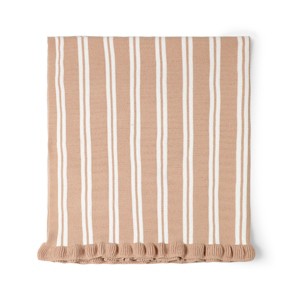 Amelie Home Striped Chenille Throw Blanket - 1 of 4