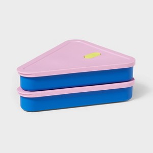 4pc (set of 2) Pizza Food Storage Container - Room Essentials™ - 1 of 3