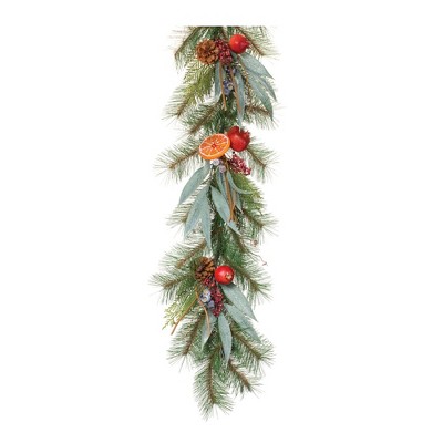 Festive Pine with Fruit Garland