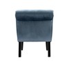 CAVINAS Modern Velvet Armless Accent Chair,Tufted Living Room Chair with Solid Wood Legs,Comfy Sitting Chair for Bedroom,Office - 4 of 4