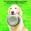 Set of 2 Elevated Dog Bowls - Stainless-Steel 40-Ounce Food and Water Bowls for Dogs and Cats in a Raised 3.5-Inch-Tall Decorative Stand by PETMAKER - 4 of 4