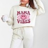 Simply Sage Market S.W.Smiley Checkered Mama Vibes Retro Lightweight Garment Dyed Sweatshirt - 2 of 4