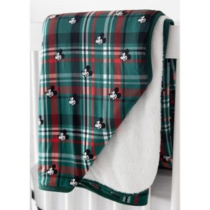 Plush Blanket | Tartan Steamboat Willie | Charlie Lou Baby - 1 of 4