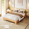Wood Platform Bed Frame - No Box Spring Needed, 10.24" Storage Clearance, Wooden Slats, Pine/Sandalwood/Walnut Finish, Easy Assembly - 2 of 4