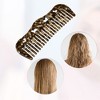 Unique Bargains Women Heart Style Curly Thick Wavy Straight Hair Wide Tooth Comb 1 Pc - 4 of 4
