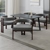 FONTOI Upholstered Accent Chairs Set of 2, Armchair Chair with Open Back&3 Legs for Living Room Bedroom Dining Room Kitchen, Gray, 20.47"*25.2"*24.21" - 4 of 4
