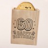 Big Dot of Happiness Adult 60th Birthday Kraft Brown Paper Treat Bags, Birthday Individual Greaseproof Brown Paper Sandwich Cookie Bags - 25 Count - 2 of 4