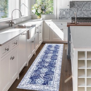 GAOMON Area Rug Vintage Floral Rug Washable Area Rugs for Living Room Non-Slip Low Pile Floor Carpet - 1 of 4