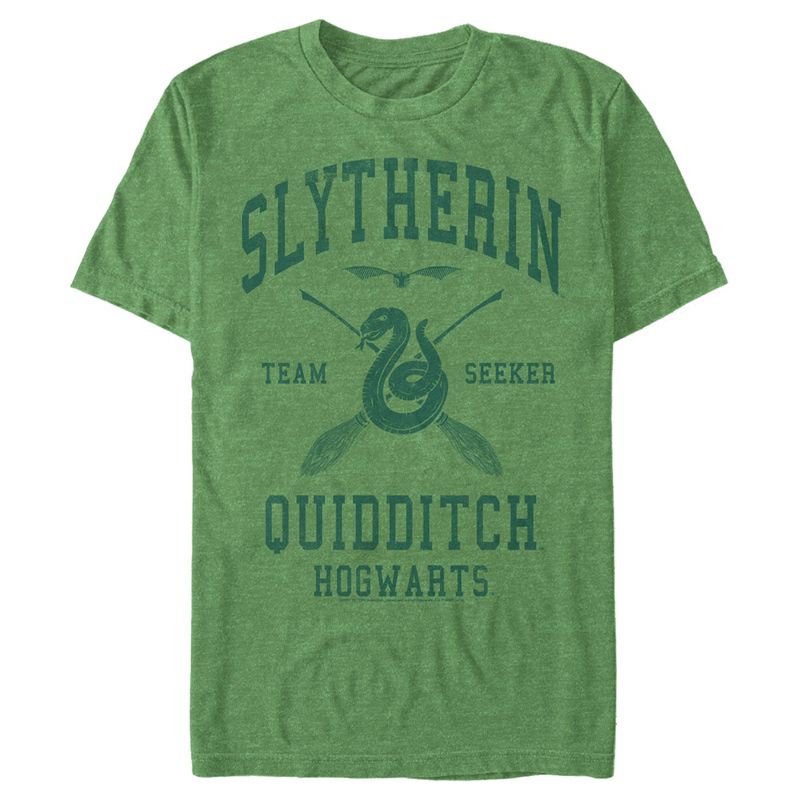 Men's Harry Potter Slytherin Quidditch Team Seeker T-Shirt, 1 of 5