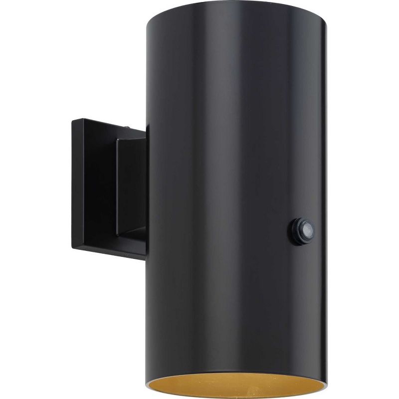 Progress Lighting Cylinder Collection 1-Light 6-Inch Antique Bronze LED Small Wall Lantern, 2 of 3