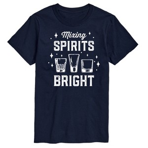 Men's - Instant Message - Christmas Mixing Spirits Bright Short Sleeve Graphic T-Shirt - 1 of 4