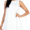 Slickblue Women's Casual Fit Mini Dress, Sleeveless Jersey Style, Flare Skirt, 4 Color Options, Size S-L - 3 of 4