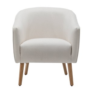 Modern Barrel Accent Chair - WOVENBYRD - 1 of 4