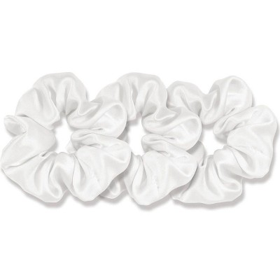 LA Glam Co. 100% Silk Hair Scrunchies - 3pk