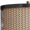 Franklin Iron Works Hunter Rustic Farmhouse Table Lamp with Table Top Dimmer 29 3/4" Tall Bronze Cherry Wood Metal Double Drum Shades for Bedroom Kids - 3 of 4