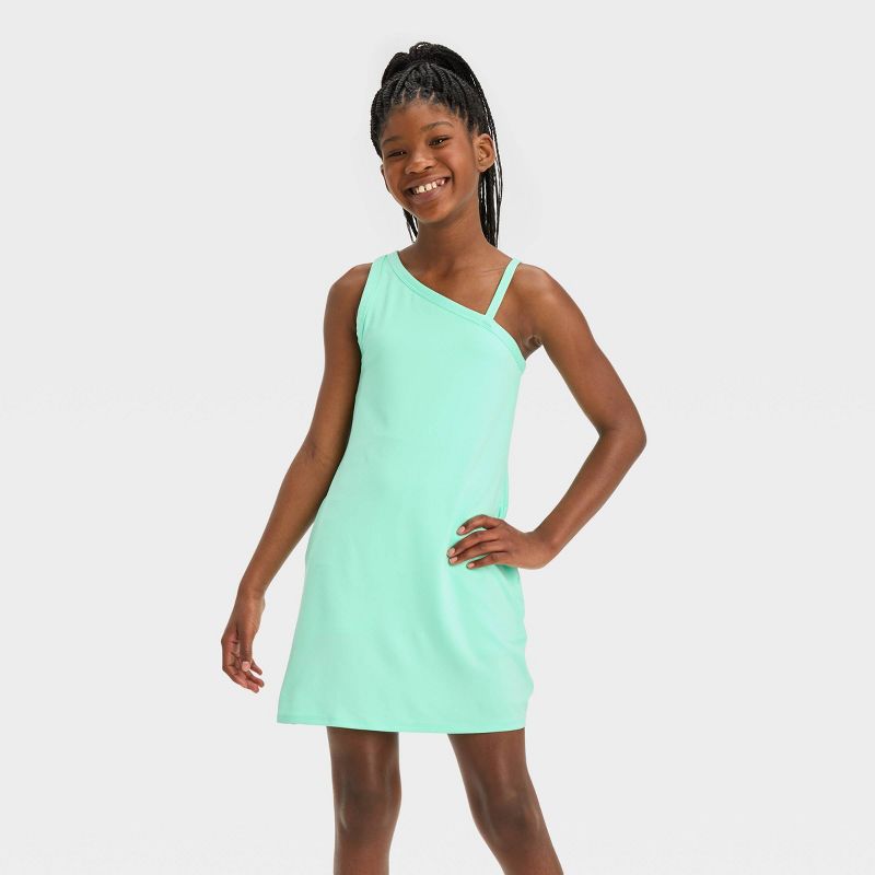 Girls' Asymmetrical Active Dress - All In Motion™, 1 of 5