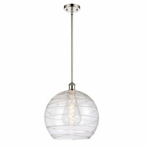 Athens Deco Swirl - 1 Light Pendant In Industrial Style-14.88 Inches Tall and 13.75 Inches Wide - 1 of 1