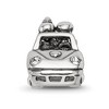 Black Bow Jewelry Sterling Silver & Crystal Just Married Bride & Groom Car Bead Charm - 4 of 4
