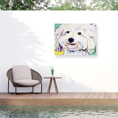Pat Saunders-White Buttons Outdoor Canvas Art
