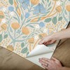 RoomMates Enchanted Forest Damask Orange Peel and Stick 1pc Wallpaper - 2 of 4
